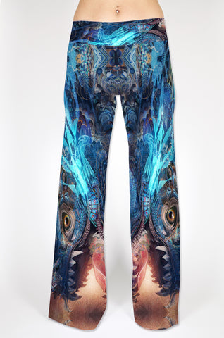 WATER DRAGON FLARE PANTS